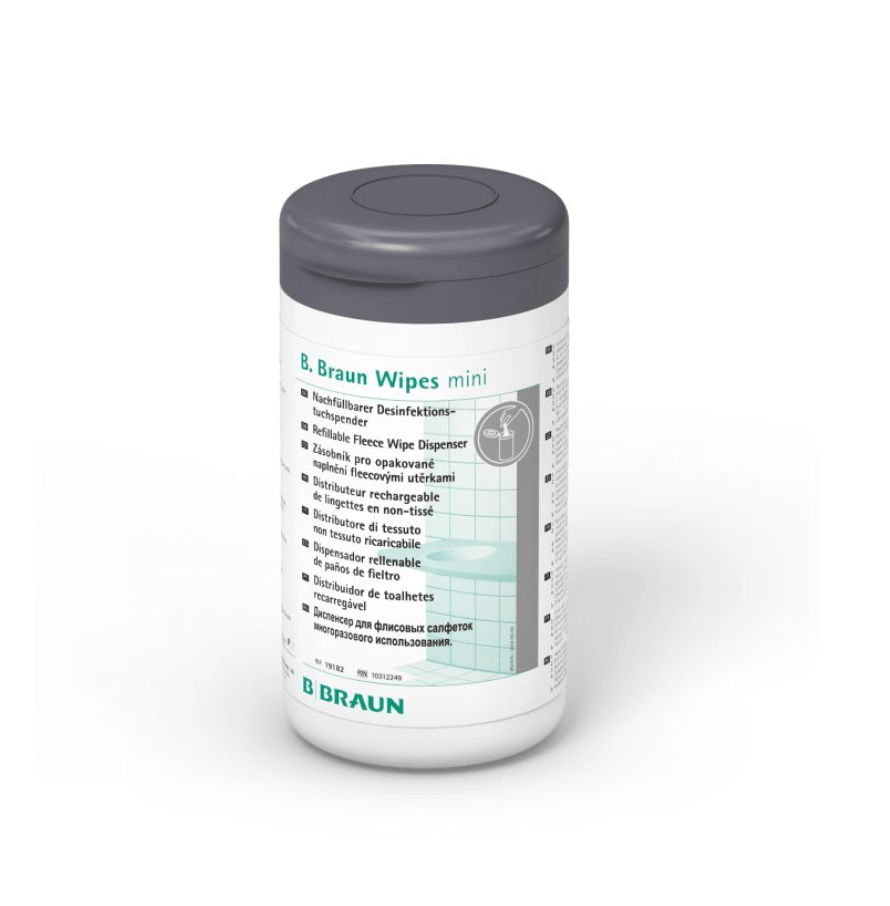 B. BraunWipes mini Spenderdose mit grauem Deckel (ohne Vliesrolle)DocMed GmbH